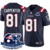 Patriots #81 Rob Carpenter 6X Super Bowl Champions Jersey -Navy