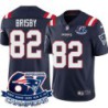 Patriots #82 Vincent Brisby 6X Super Bowl Champions Jersey -Navy