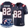 Patriots #82 Daniel Graham 6X Super Bowl Champions Jersey -Navy