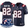 Patriots #82 Keshawn Martin 6X Super Bowl Champions Jersey -Navy