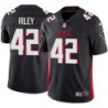 Falcons #42 Duke Riley Football Jersey -Black