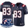 Patriots #83 Thomas Fussell 6X Super Bowl Champions Jersey -Navy