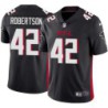 Falcons #42 Jamal Robertson Football Jersey -Black