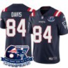 Patriots #84 Shockmain Davis 6X Super Bowl Champions Jersey -Navy