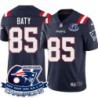 Patriots #85 Greg Baty 6X Super Bowl Champions Jersey -Navy