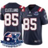 Patriots #85 Cam Cleeland 6X Super Bowl Champions Jersey -Navy