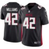 Falcons #42 Michael Williams Football Jersey -Black