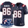 Patriots #86 Steve Maneri 6X Super Bowl Champions Jersey -Navy