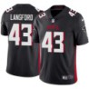 Falcons #43 Jeremy Langford Football Jersey -Black