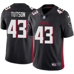 Falcons #43 Tom Tutson Football Jersey -Black