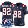 Patriots #92 Ted Washington 6X Super Bowl Champions Jersey -Navy