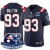 Patriots #93 Antico Dalton 6X Super Bowl Champions Jersey -Navy