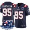 Patriots #95 Tully Banta-Cain 6X Super Bowl Champions Jersey -Navy