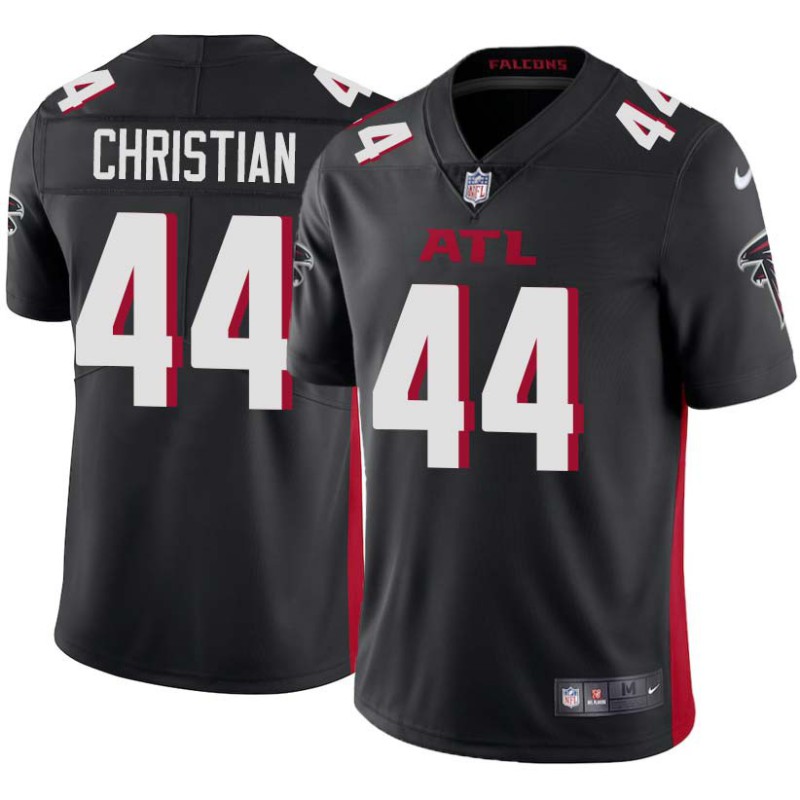 Falcons #44 Bob Christian Football Jersey -Black