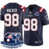 Patriots #98 Casey Walker 6X Super Bowl Champions Jersey -Navy