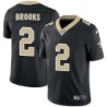 Aaron Brooks #2 Saints Authentic Black Jersey