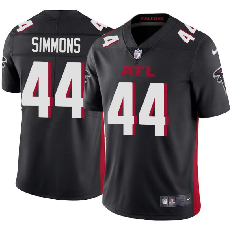 Falcons #44 Jerry Simmons Football Jersey -Black