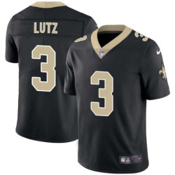 Wil Lutz #3 Saints Authentic Black Jersey