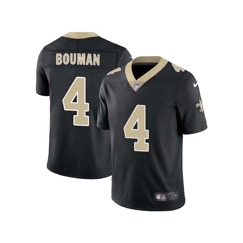 Todd Bouman #4 Saints Authentic Black Jersey