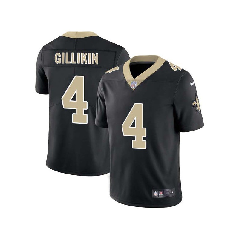 Blake Gillikin #4 Saints Authentic Black Jersey