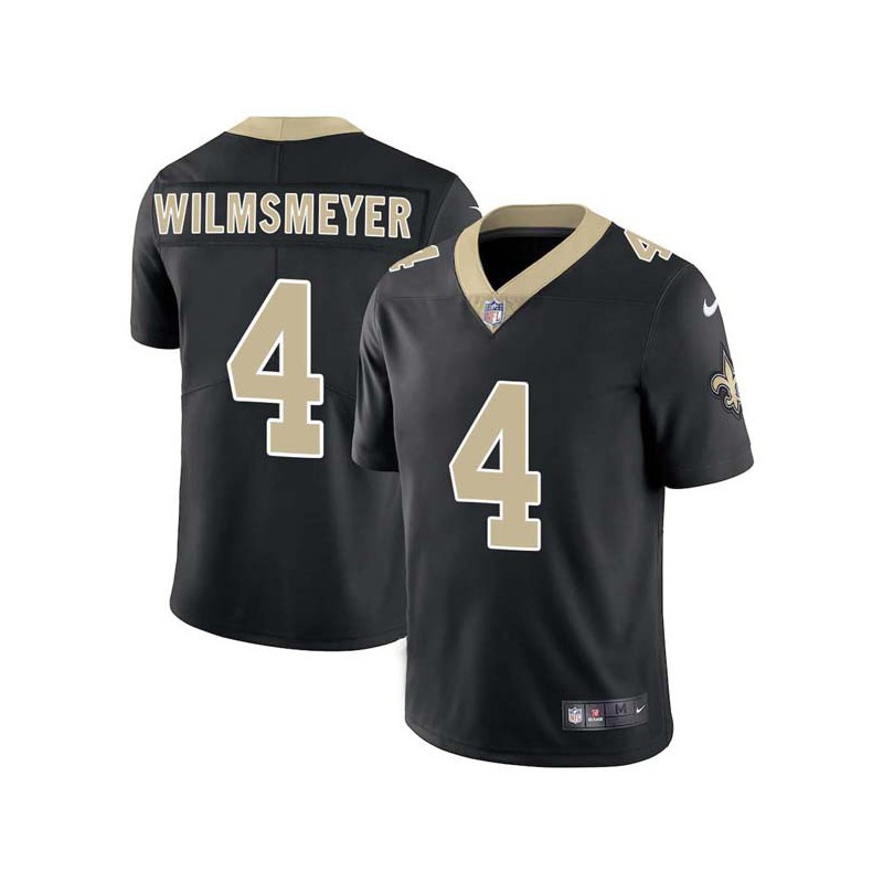 Klaus Wilmsmeyer #4 Saints Authentic Black Jersey