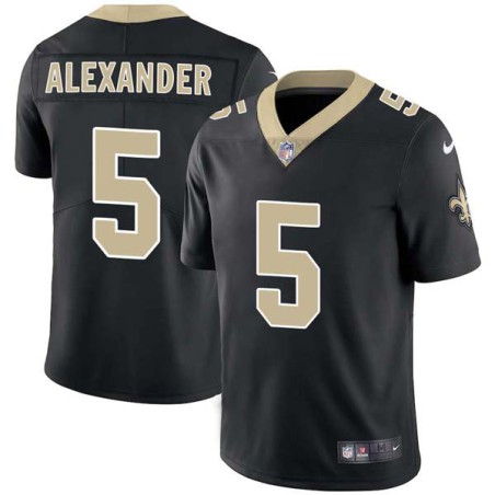 Kwon Alexander #5 Saints Authentic Black Jersey