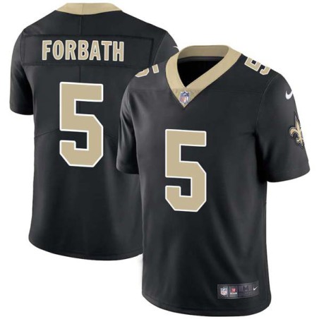 Kai Forbath #5 Saints Authentic Black Jersey