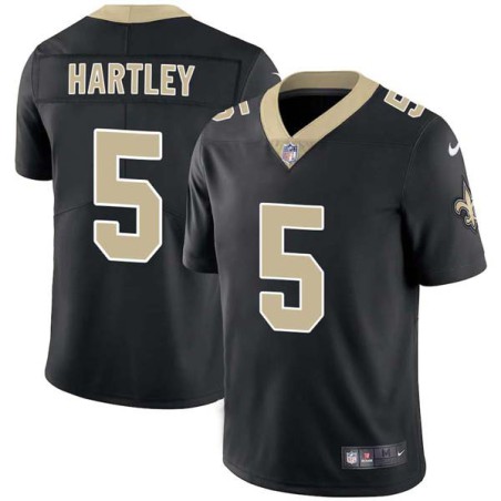 Garrett Hartley #5 Saints Authentic Black Jersey