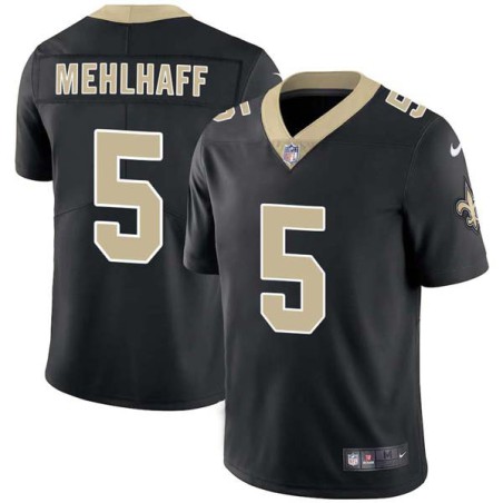 Taylor Mehlhaff #5 Saints Authentic Black Jersey