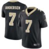 Morten Andersen #7 Saints Authentic Black Jersey