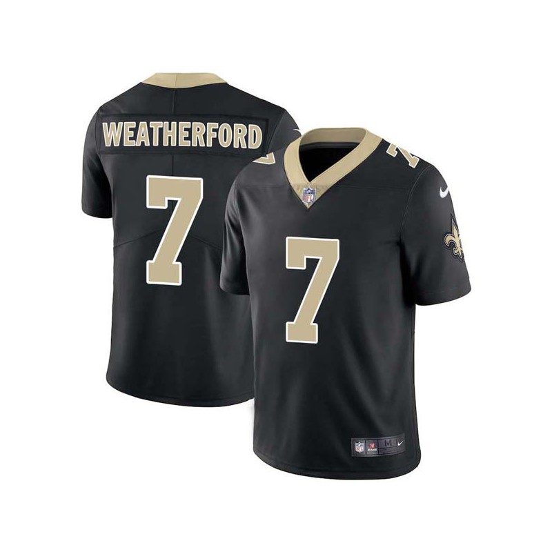 Steve Weatherford #7 Saints Authentic Black Jersey