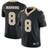 Archie Manning #8 Saints Authentic Black Jersey