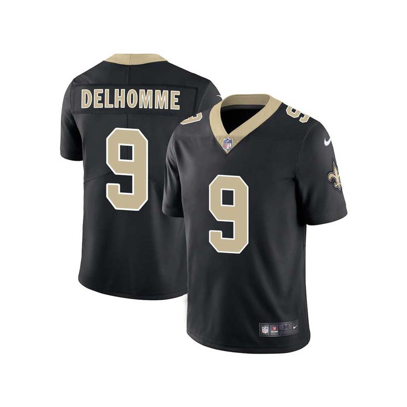 Jake Delhomme #9 Saints Authentic Black Jersey