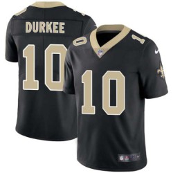 Charlie Durkee #10 Saints Authentic Black Jersey