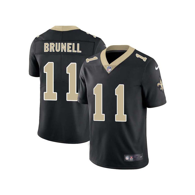 Mark Brunell #11 Saints Authentic Black Jersey