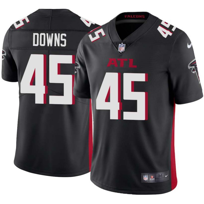 Falcons #45 Gary Downs Football Jersey -Black