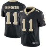 Jim Ninowski #11 Saints Authentic Black Jersey