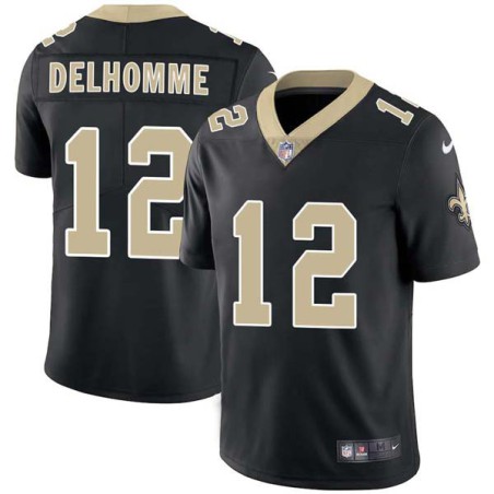 Jake Delhomme #12 Saints Authentic Black Jersey