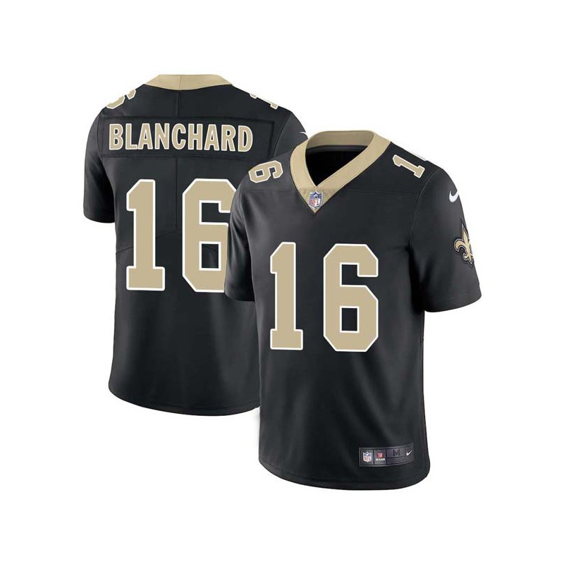 Tom Blanchard #16 Saints Authentic Black Jersey