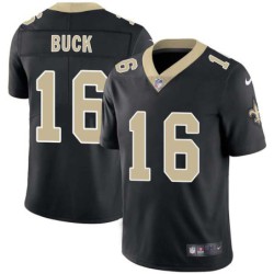 Mike Buck #16 Saints Authentic Black Jersey