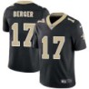 Mitch Berger #17 Saints Authentic Black Jersey