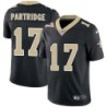 Rick Partridge #17 Saints Authentic Black Jersey