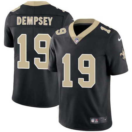 Tom Dempsey #19 Saints Authentic Black Jersey