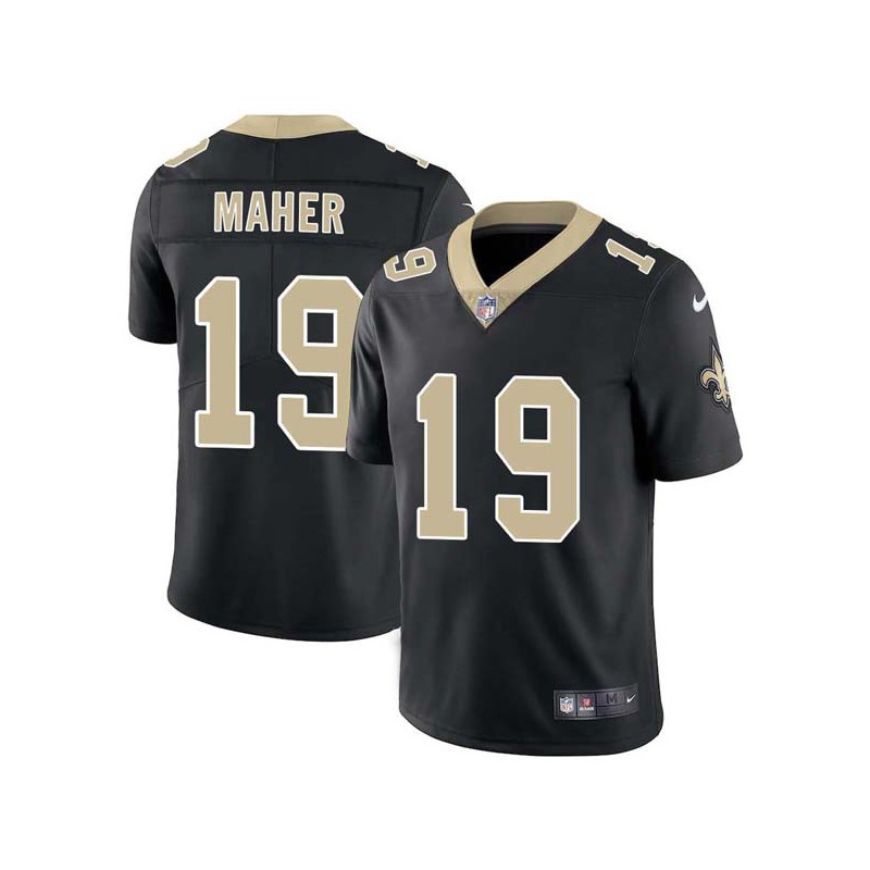 Brett Maher #19 Saints Authentic Black Jersey