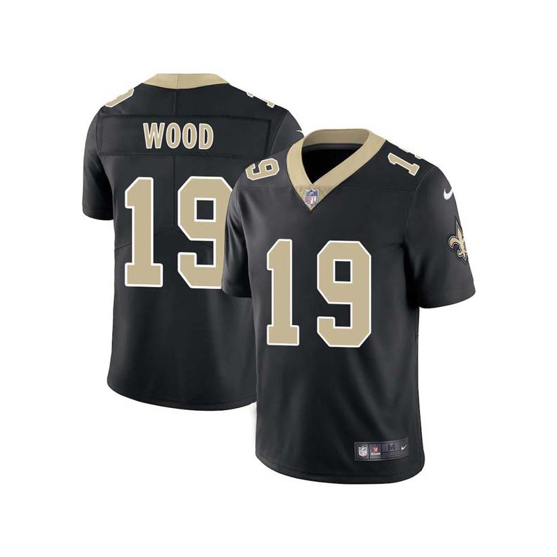 Gary Wood #19 Saints Authentic Black Jersey