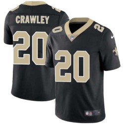 Ken Crawley #20 Saints Authentic Black Jersey