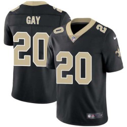 Randall Gay #20 Saints Authentic Black Jersey