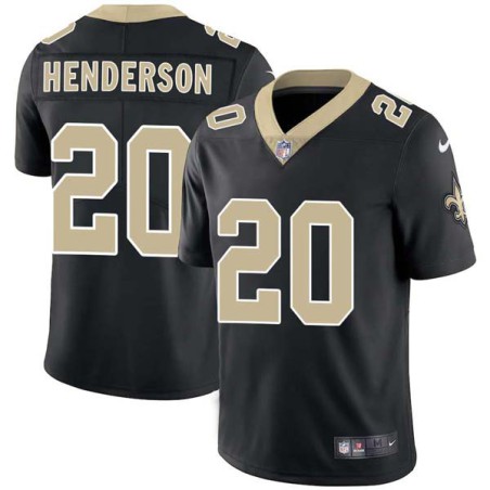 Othello Henderson #20 Saints Authentic Black Jersey