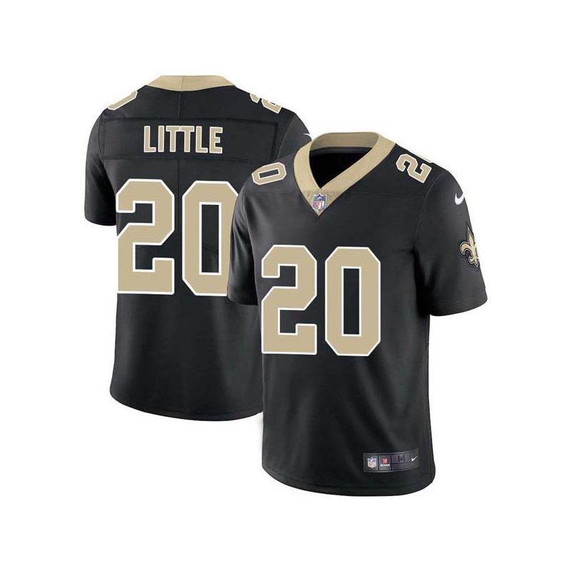 Earl Little #20 Saints Authentic Black Jersey