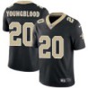 George Youngblood #20 Saints Authentic Black Jersey